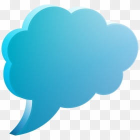 Clipart Clouds Speech Bubble, HD Png Download - speech cloud png