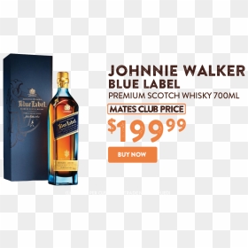 Johnnie Walker Blue Label Blended Scotch Whisky Scotland - Johnnie Walker Scotch Blue Label, HD Png Download - scotch png