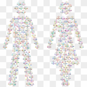 Prismatic Gender Equality Male And Female Figures 3 - Gender Equality, HD Png Download - male female symbols png