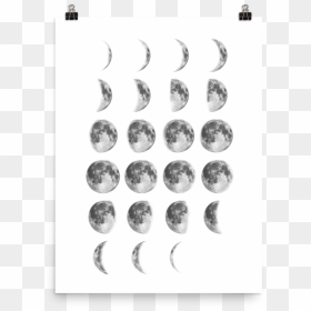 Mystical Moon Phases - Cuadro Fases De La Luna, HD Png Download - moon phase png