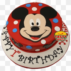 Mickey Face Cake - Tasty, HD Png Download - mickey face png