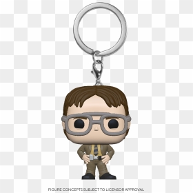 Office Dwight Pop Keychain, HD Png Download - dwight schrute png