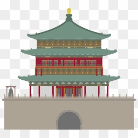 Transparent Pagoda Png - Chinese Castle Drawing, Png Download - pagoda png