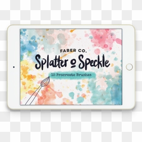 Splatterandspeckle Ipad Template Shop - Smartphone, HD Png Download - watercolor splatter texture png