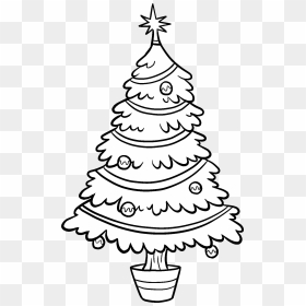 Transparent Tree Art Png - Christmas Tree Black And White, Png Download - tree art png