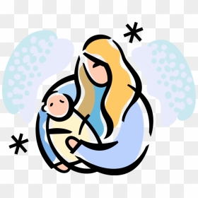 Vector Illustration Of New Mother After Childbirth - Vector Graphics, HD Png Download - baby vector png