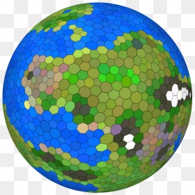 A Hex-based World - Earth, HD Png Download - planet rings png