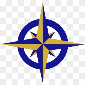 North South East West Direction Logo, HD Png Download - nautical compass png