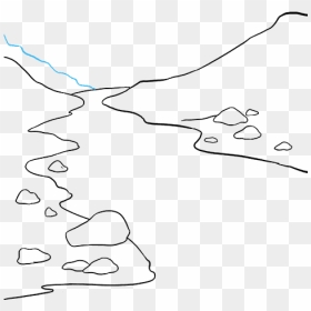 Easy Drawing Of River, HD Png Download - drawing pencil png