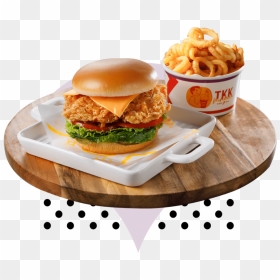 Tkk Chicken Sandwich Deluxe Large, HD Png Download - chicken sandwich png