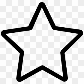 Star - Black Outlined Star, HD Png Download - star doodle png