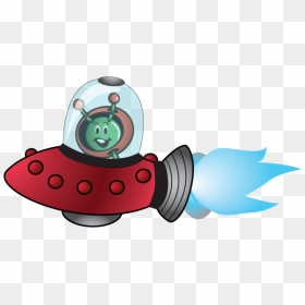Space In Spaceship - Cartoon, HD Png Download - cartoon spaceship png