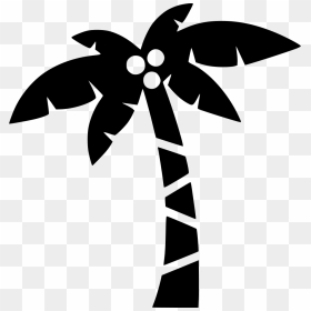 Palm Tree Comments - Palm Tree Icon Png Free, Transparent Png - white palm tree png