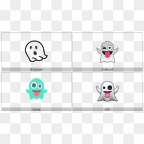 Ghost On Various Operating Systems - Cartoon, HD Png Download - cartoon ghost png