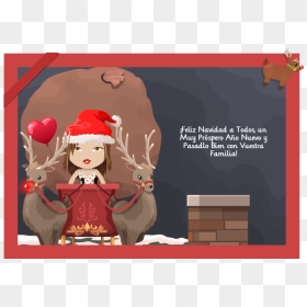 Cartoon, HD Png Download - feliz navidad y prospero año nuevo png