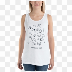 Transparent Ghost Girl Png - Sleeveless Shirt, Png Download - ghost girl png