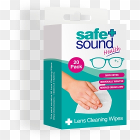 Safe And Sound Health Lens And Glasses Cleaning Wipes - Sterile Eye Pads, HD Png Download - dirt smudge png