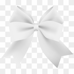 White Bow Transparent Png Image, Png Download - bow.png