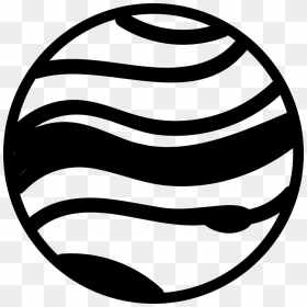 Striped Planet - Planet Svg, HD Png Download - planet rings png