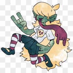 @tisyubana "s Super Cool Ghost Girl “filth” - Cartoon, HD Png Download - ghost girl png