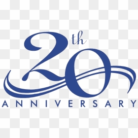 20th Anniversary Blue Elegant - 20 Year Anniversary Company, HD Png Download - aniversario png