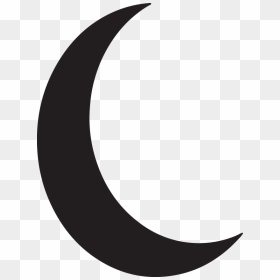 Transparent Witch Clip Art Black And White - Moon Png Icon, Png Download - moon silhouette png
