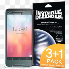 Rearth Invisible Defender Pack Of 4 Hd Clarity Screen - Smartphone, HD Png Download - dirt smudge png