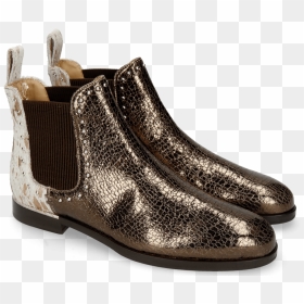 Ankle Boots Susan 37 Cromia Pewter Hairon Jersey Metallic - Melvin & Hamilton, HD Png Download - metallic png