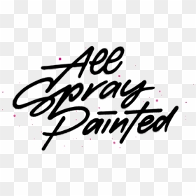 Calligraphy, HD Png Download - spray paint line png