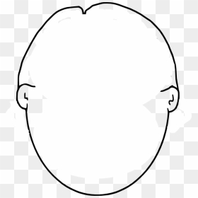 Head With No Hair Clip Art, HD Png Download - face outline png