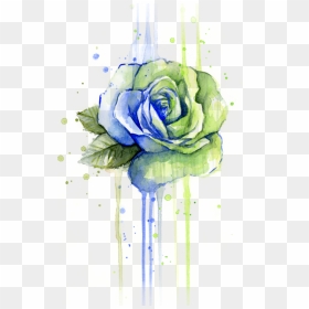 Transparent Watercolor Roses Png - Rose Watercolor Painting, Png Download - watercolor roses png
