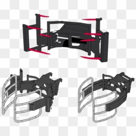Pinza Rotoballe - Computer Desk, HD Png Download - balas png
