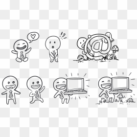 Cartoon Drawings Pencil Outline, HD Png Download - face outline png