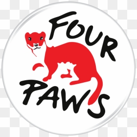 Four Paws - Four Paws International Logo, HD Png Download - lion paw png