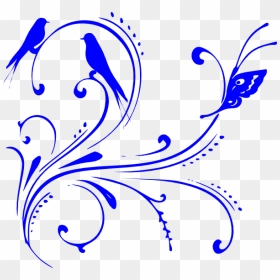 Vector Pink Butterfly Png, Transparent Png - blue design png