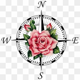 Compass Rose Tattoo Transprent Png Free Download - Compass Symbol, Transparent Png - nautical compass png