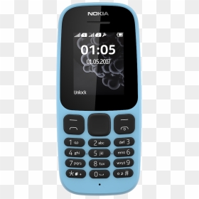Nokia 105, HD Png Download - old cell phone png