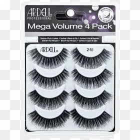 Mega Volume 251 Lashes 4 Pack, HD Png Download - pestañas png