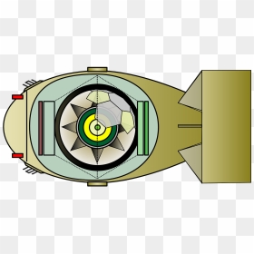Nuclear Bomb Cross Section, HD Png Download - atom bomb png