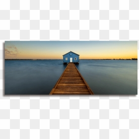 Blue Boat House, HD Png Download - water reflection png