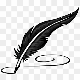 Writing Literature Feather - Feather Pen Clipart, HD Png Download - feather clipart png