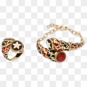 Enamel Star Half Set, Yellow Gold - Body Jewelry, HD Png Download - gold skull png