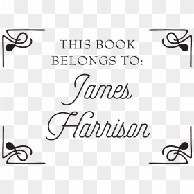 This Book Belongs To Border Stamptastic Png Border, Transparent Png - stamp border png