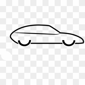 Transparent White Car Icon Png - Simple Car Sketch, Png Download - white car icon png