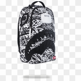 United States Purchasing Sprayground Scribble Shark - Sprayground Scribble Shark, HD Png Download - white scribble png