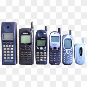 Cell Phones Long Ago, HD Png Download - old cell phone png
