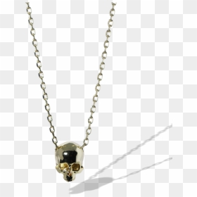 Alhambra Necklace Black Pure, HD Png Download - gold skull png