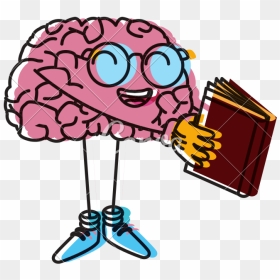Cartoon Brain Png - Cute Brain Clipart Transparent, Png Download - brain cartoon png