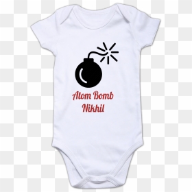 Funcart Diwali Atom Bomb Printed Baby Romper"  Title="funcart - First Holi For Baby, HD Png Download - atom bomb png