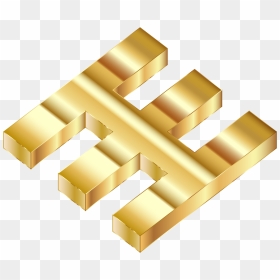 3d Gold Fabricatorz Logo Clip Arts - Amber, HD Png Download - gold rectangle png